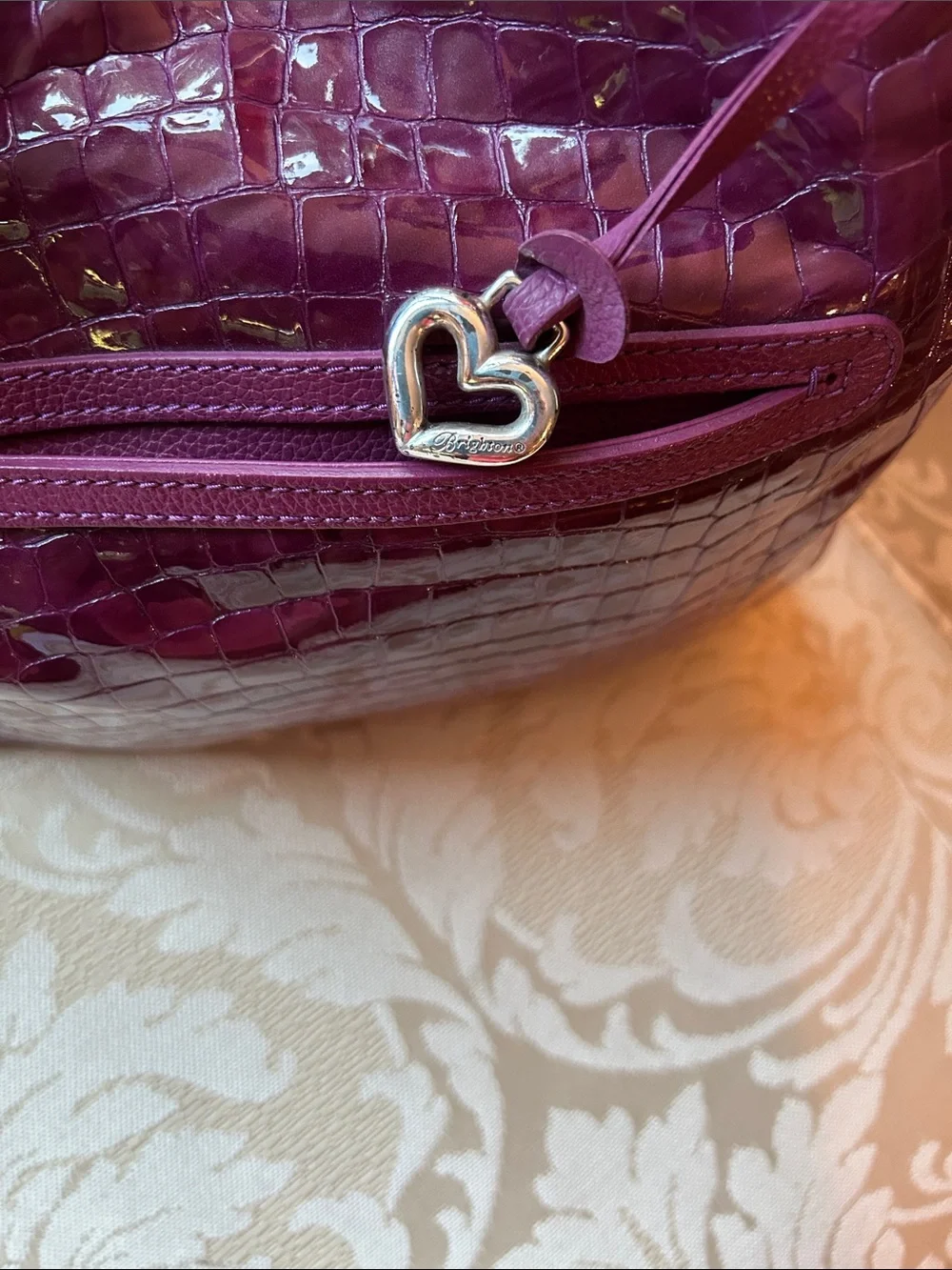 Brighton Cherie Collection Shoulder Bag in Guavaberry Y2K Retired Bag in EUC